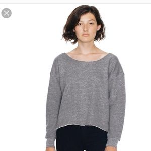 American Apparel Flashdance cutoff sweatshirt